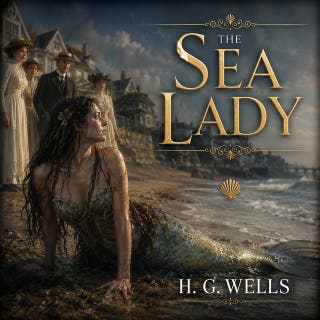 The Sea Lady: A mermaid's unexpected arrival in polite society sparks a captivating, world-altering romance. – omslag till ljudboken av H. G. Wells