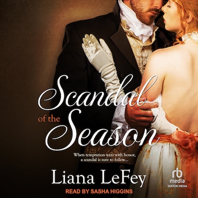 Scandal of the Season – omslag til lydbogen af Liana LeFey
