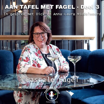 In gesprek met Dick en Anna-Laura Middelweerd – omslag van het luisterboek van Pascale Fagel, Dick Middelweerd, Anne-Laura Middelweerd