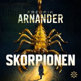 Skorpionen – omslag till ljudboken av Fredrik Arnander