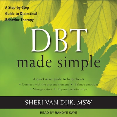 DBT Made Simple – omslag til lydbogen af Sheri Van Dijk, MSW