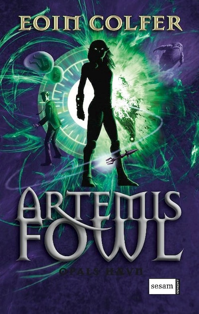 Artemis Fowl 4 - Opals hævn – omslag til lydbogen af Eoin Colfer