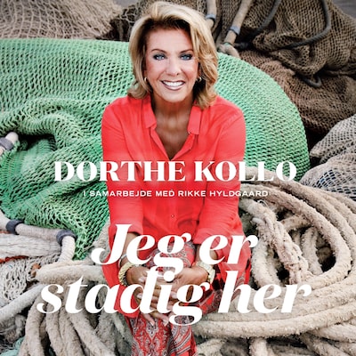 Jeg er stadig her – omslag til lydbogen af Rikke Hyldgaard, Dorthe Kollo