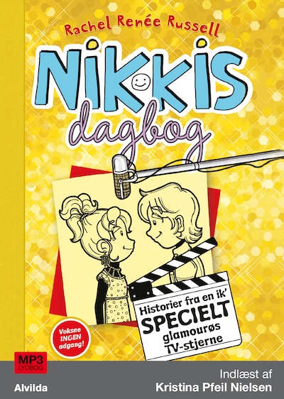 Nikkis dagbog 7: Historier fra en ik’ specielt glamourøs TV-stjerne – omslag til lydbogen af Rachel Renée Russell