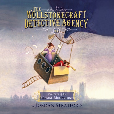 The Case of the Missing Moonstone – omslag til lydbogen af Jordan Stratford