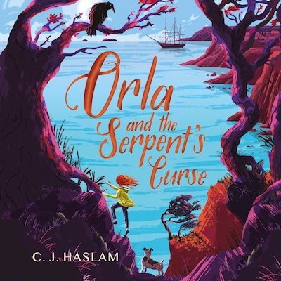 Orla and the Serpent's Curse – omslag til lydbogen af C.J. Haslam