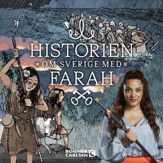 Stenålder, metall och vikingar – omslag till ljudboken av Anna Sommansson Richter,Farah Abadi