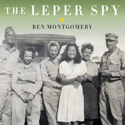 The Leper Spy – omslag til lydbogen af Ben Montgomery