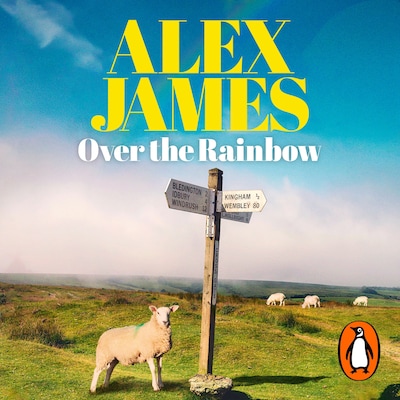 Over the Rainbow – omslag til lydbogen af Alex James