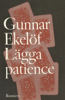 Lägga patience : essäer – omslag till ljudboken av Gunnar Ekelöf