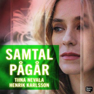 Samtal pågår – omslag till ljudboken av Tiina Nevala, Henrik Karlsson