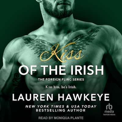 Kiss of the Irish – omslag til lydbogen af Lauren Hawkeye