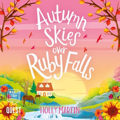 Autumn Skies over Ruby Falls – omslag til lydbogen af Holly Martin