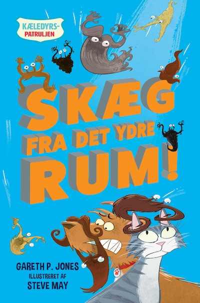 Kæledyrspatruljen (2) Skæg fra det ydre rum – omslag til lydbogen af Gareth P. Jones