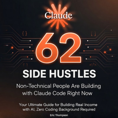 62 Side Hustles Non-Technical People Are Building with Claude Code Right Now – omslag til lydbogen af Eric Thompson