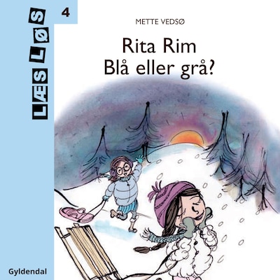 Rita Rim. Blå eller grå? – omslag til lydbogen af Mette Vedsø