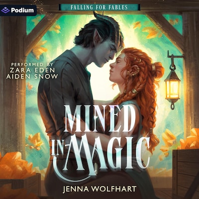 Mined in Magic – omslag til lydbogen af Jenna Wolfhart