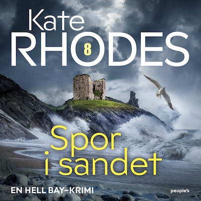 Spor i sandet – omslag til lydbogen af Kate Rhodes