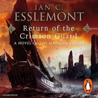 Return Of The Crimson Guard – omslag til lydbogen af Ian C Esslemont