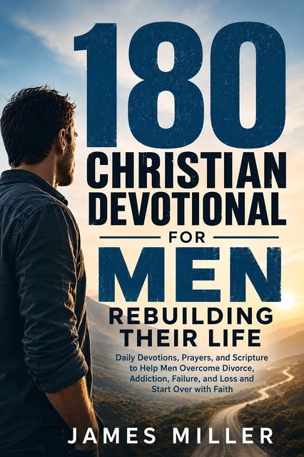 180 Christian Devotional for Men Rebuilding Their Life: Daily Devotions, Prayers, and Scripture to Help Men Overcome Divorce, Addiction, Failure, and Loss and Start Over with Faith – omslag til lydbogen af James Miller