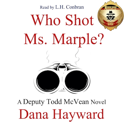 Who Shot Ms Marple – omslag til lydbogen af Dana Hayward