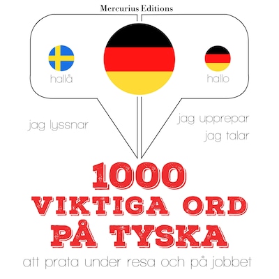1000 viktiga ord på tyska – omslag till ljudboken av JM Gardner