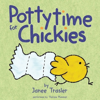 Pottytime for Chickies – omslag van het luisterboek van Janee Trasler