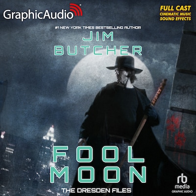 Fool Moon [Dramatized Adaptation] – omslag til lydbogen af Jim Butcher