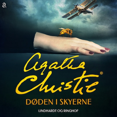Døden i skyerne – omslag til lydbogen af Agatha Christie