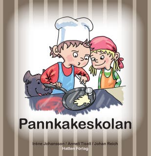 Olle & Mia - Pannkakeskolan – omslag till ljudboken av Anneli Tisell,Iréne Johansson