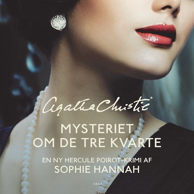 Mysteriet om de tre kvarte – omslag til lydbogen af Sophie Hannah