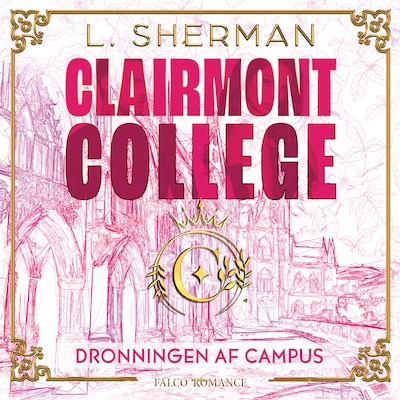 Dronningen af campus – omslag til lydbogen af L. Sherman