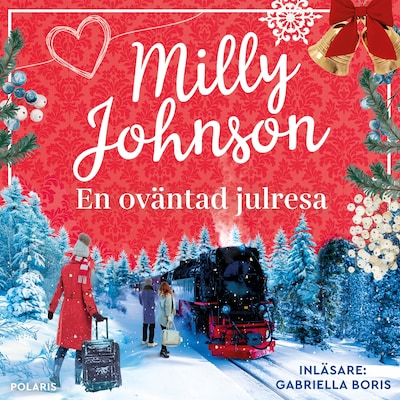 En oväntad julresa – omslag till ljudboken av Milly Johnson