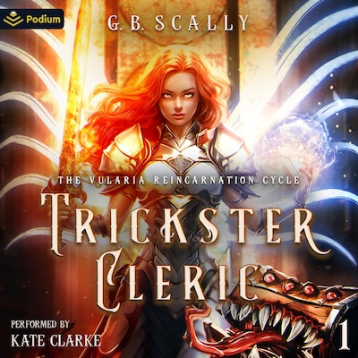 Trickster Cleric: An Isekai LitRPG – omslag til lydbogen af G. B. Scally