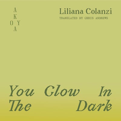 You Glow in the Dark – omslag til lydbogen af Liliana Colanzi