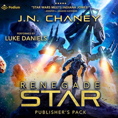 Renegade Star – omslag til lydbogen af J.N. Chaney