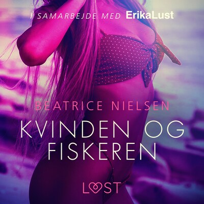 Kvinden og fiskeren – omslag til lydbogen af Beatrice Nielsen
