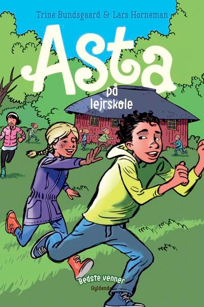 Bedste venner 4 - Asta på lejrskole – omslag til lydbogen af Trine Bundsgaard