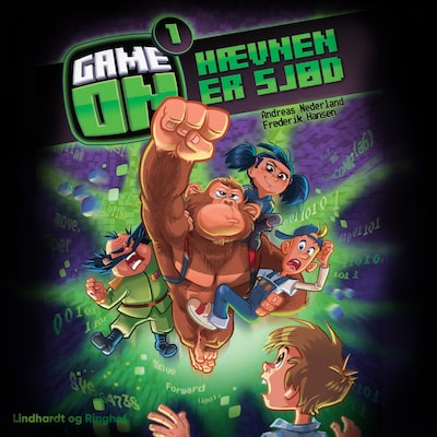 Game on 1: Hævnen er sjød – omslag til lydbogen af Andreas Nederland, Frederik Hansen