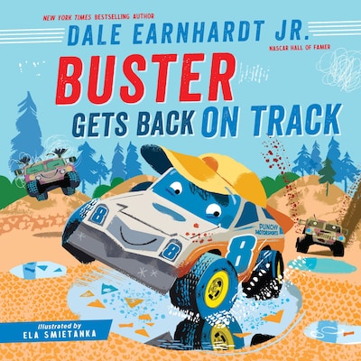 Buster Gets Back on Track – omslag til lydbogen af Dale Earnhardt Jr.