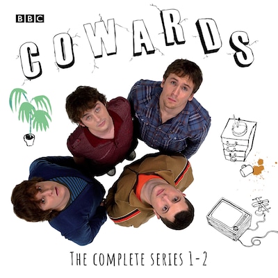 Cowards – omslag til lydbogen af Tim Key, Tom Basden, Stefan Golaszewski
