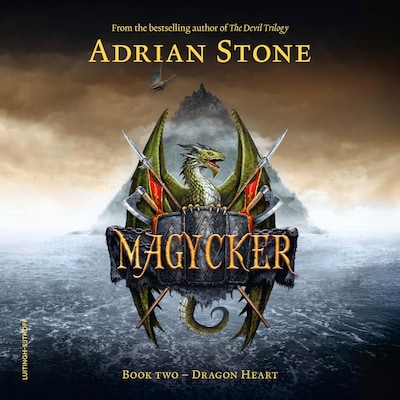 Dragon Heart – omslag til lydbogen af Adrian Stone