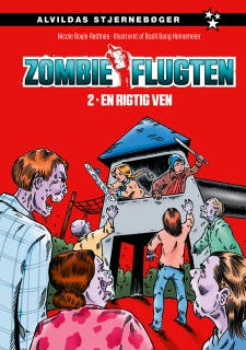 Zombie-flugten 2: En rigtig ven – omslag til lydbogen af Nicole Boyle Rødtnes