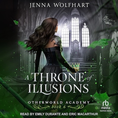 A Throne of Illusions – omslag til lydbogen af Jenna Wolfhart