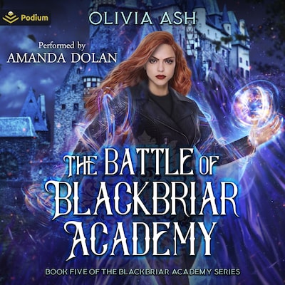 The Battle of Blackbriar Academy – omslag til lydbogen af Olivia Ash