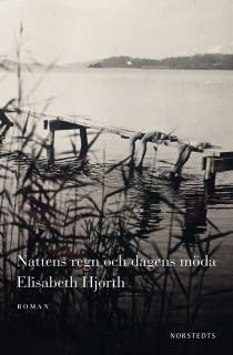 Nattens regn och dagens möda – omslag till ljudboken av Elisabeth Hjorth