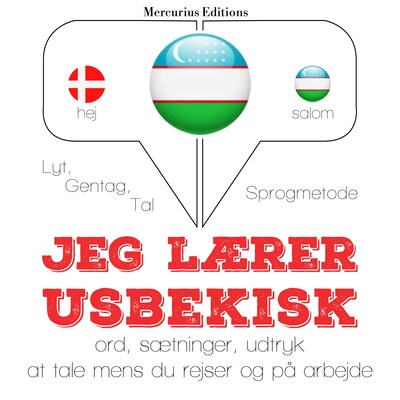 Jeg lærer usbekisk – omslag til lydbogen af JM Gardner