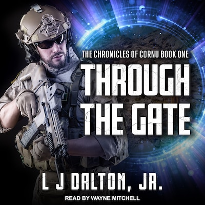 Through the Gate – omslag til lydbogen af L J Dalton, Jr.