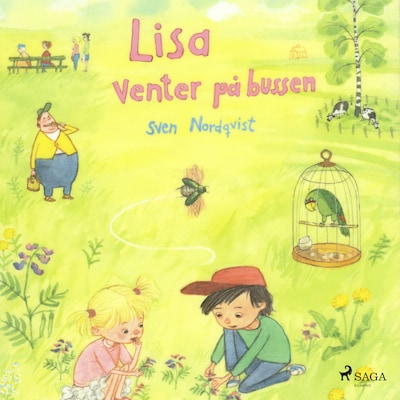 Lisa venter på bussen – omslag til lydbogen af Sven Nordqvist