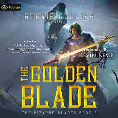 The Golden Blade – omslag til lydbogen af Stevie Collier